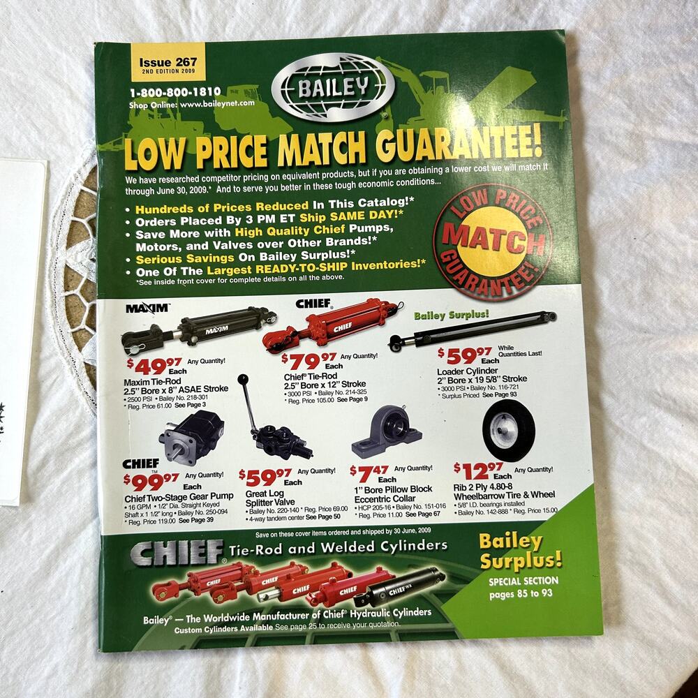 SKU 2004 Bailey Issue 267 2nd Edition 2009 Hydraulic Catalog